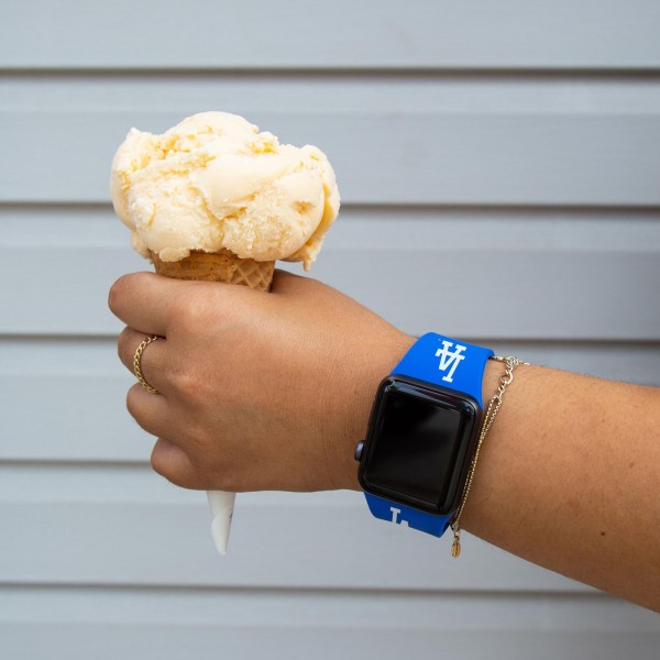 Los Angeles Dodgers Blue Logo Silicone Apple Watch Band