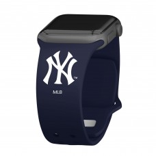 New York Yankees Navy Logo Silicone Apple Watch Band