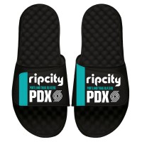 Шлепки Portland Trail Blazers ISlide 2022/23 City Edition Collage - Black