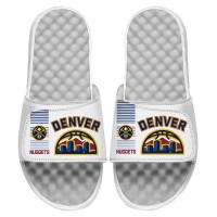 Шлепки Denver Nuggets ISlide Youth 2022/23 City Edition Collage - White