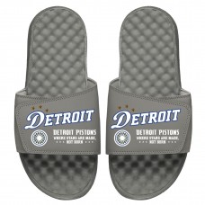 Шлепки Detroit Pistons ISlide Youth 2022/23 City Edition Collage - Gray
