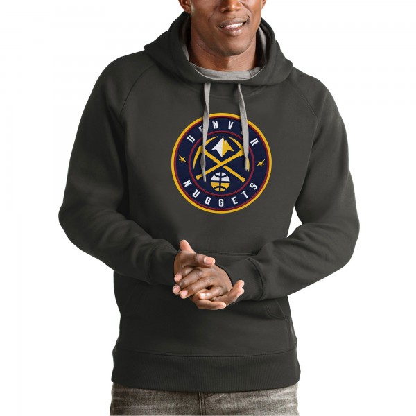 Толстовка Denver Nuggets Antigua Team Logo Victory - Charcoal
