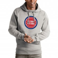Толстовка Detroit Pistons Antigua Team Logo Victory - Heather Gray