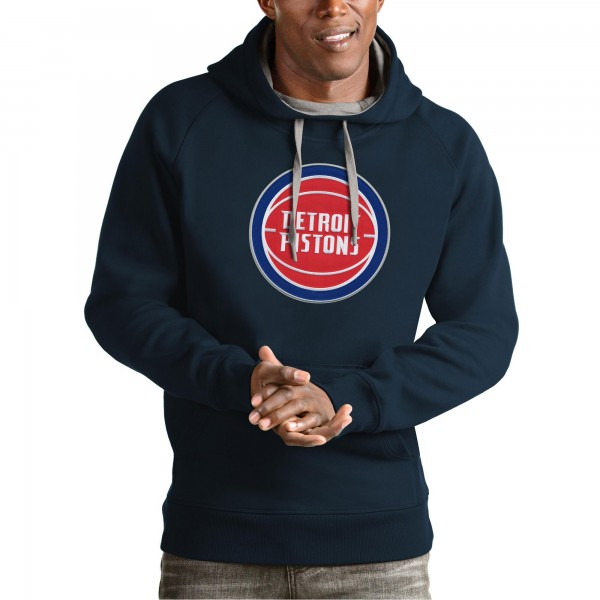 Толстовка Detroit Pistons Antigua Team Logo Victory - Navy
