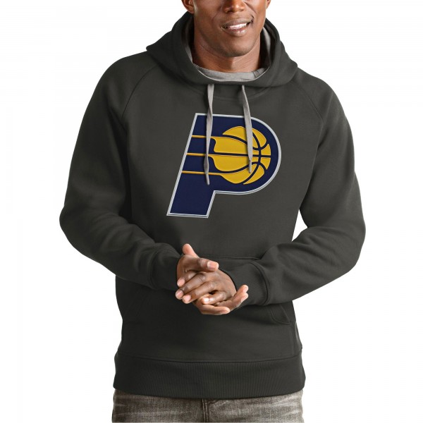 Толстовка Indiana Pacers Antigua Team Logo Victory - Charcoal