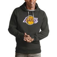 Толстовка Los Angeles Lakers Antigua Charcoal Team Logo Victory