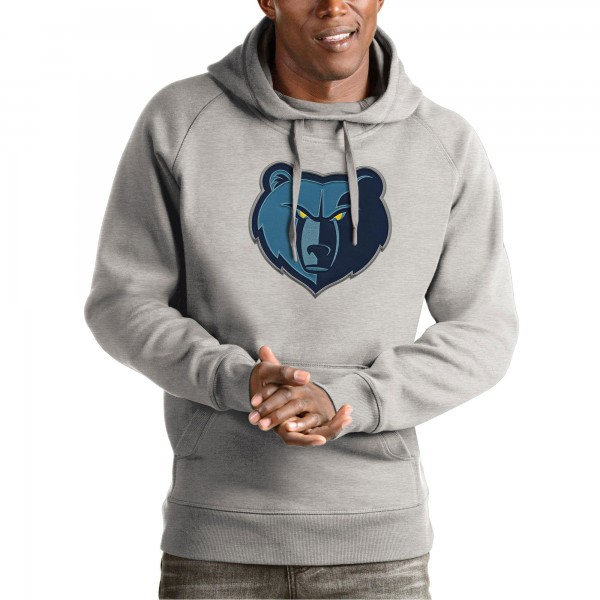 Толстовка Memphis Grizzlies Antigua Team Logo Victory - Heather Gray