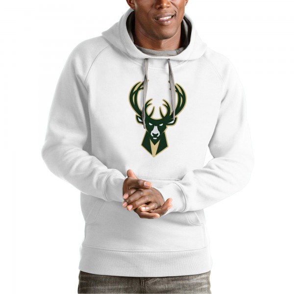 Толстовка Milwaukee Bucks Antigua Team Logo Victory - White
