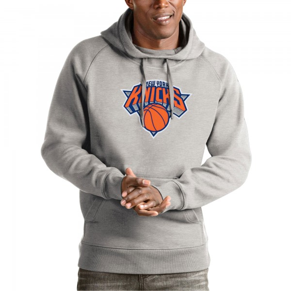 Толстовка New York Knicks Antigua Team Logo Victory - Heather Gray