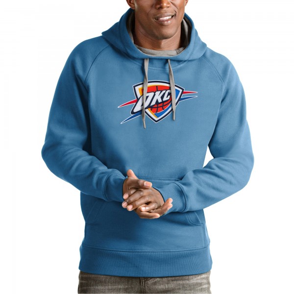 Толстовка Oklahoma City Thunder Antigua Team Logo Victory - Light Blue