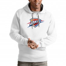 Толстовка Oklahoma City Thunder Antigua White Team Logo Victory
