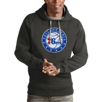 Толстовка Philadelphia 76ers Antigua Team Logo Victory - Charcoal
