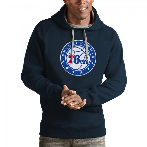 Толстовка Philadelphia 76ers Antigua Team Logo Victory - Navy