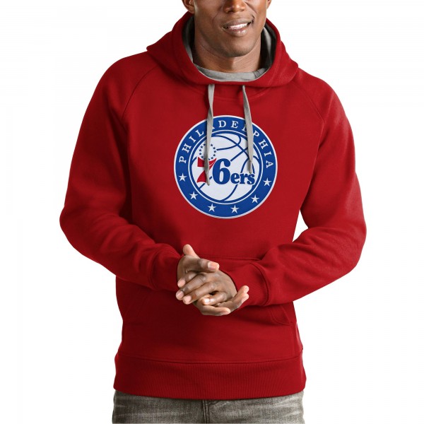 Толстовка Philadelphia 76ers Antigua Team Logo Victory - Red