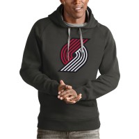 Толстовка Portland Trail Blazers Antigua Team Logo Victory - Charcoal