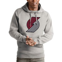 Толстовка Portland Trail Blazers Antigua Team Logo Victory - Heather Gray