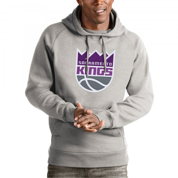 Толстовка Sacramento Kings Antigua Team Logo Victory - Heather Gray