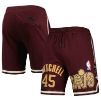 Шорты Donovan Mitchell Cleveland Cavaliers Pro Standard Player Replica - Wine
