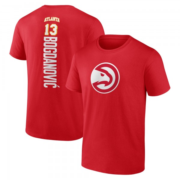 Футболка Bogdan Bogdanovic Atlanta Hawks Playmaker Name & Number - Red