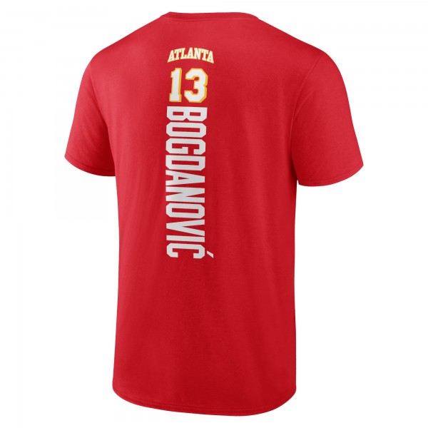 Футболка Bogdan Bogdanovic Atlanta Hawks Playmaker Name & Number - Red
