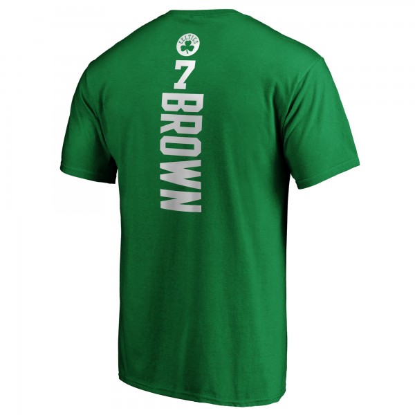 Футболка Jaylen Brown Boston Celtics Playmaker Name & Number Logo - Kelly Green