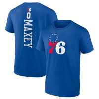 Philadelphia 76ers Tyrese Maxey Royal Playmaker Name & Number T-Shirt