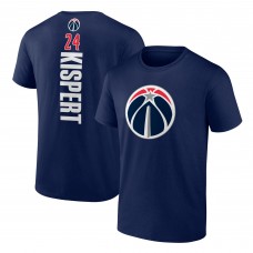 Washington Wizards Corey Kispert Navy Playmaker Name & Number T-Shirt