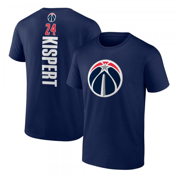 Washington Wizards Corey Kispert Navy Playmaker Name & Number T-Shirt