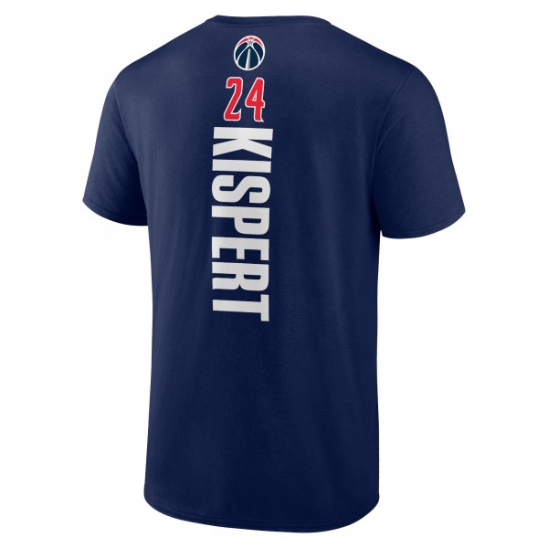 Washington Wizards Corey Kispert Navy Playmaker Name & Number T-Shirt