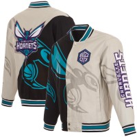Кофта на молнии Charlotte Hornets JH Design Split All Over - Gray/Black