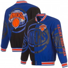 Кофта на молнии New York Knicks JH Design Split All Over - Blue/Black