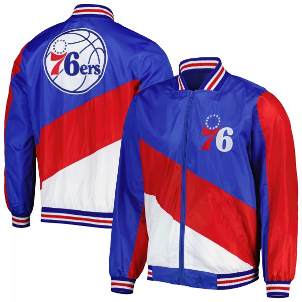 Кофта на молнии Philadelphia 76ers JH Design Ripstop Nylon - Royal