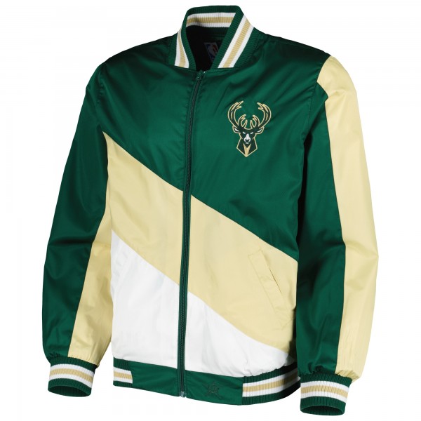 Кофта на молнии Milwaukee Bucks JH Design Ripstop Nylon - Hunter Green