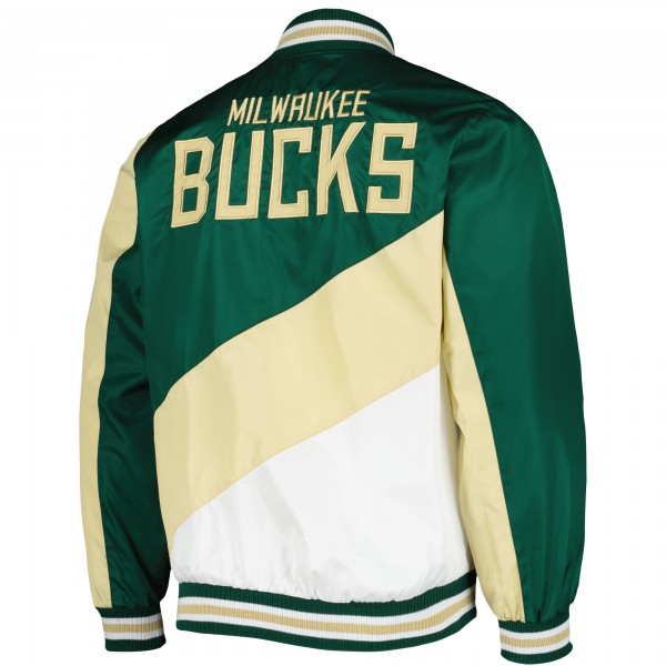 Кофта на молнии Milwaukee Bucks JH Design Ripstop Nylon - Hunter Green