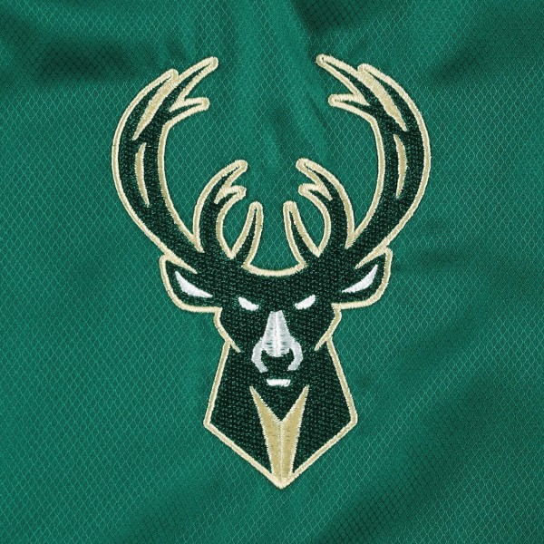 Кофта на молнии Milwaukee Bucks JH Design Ripstop Nylon - Hunter Green