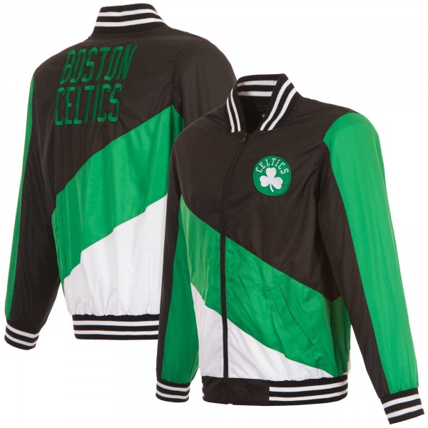 Кофта на молнии Boston Celtics JH Design - Black/Kelly Green