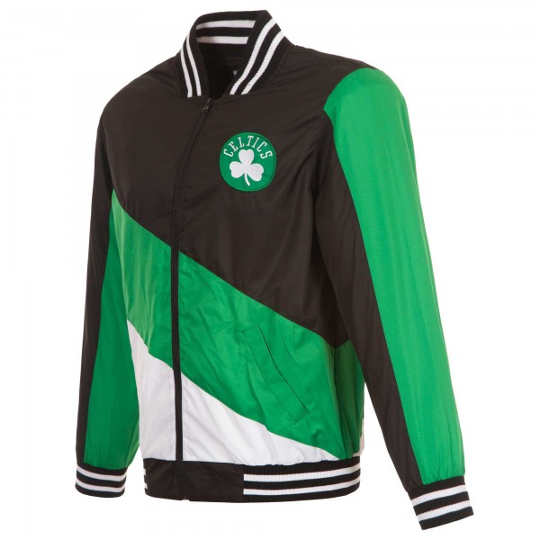 Кофта на молнии Boston Celtics JH Design - Black/Kelly Green