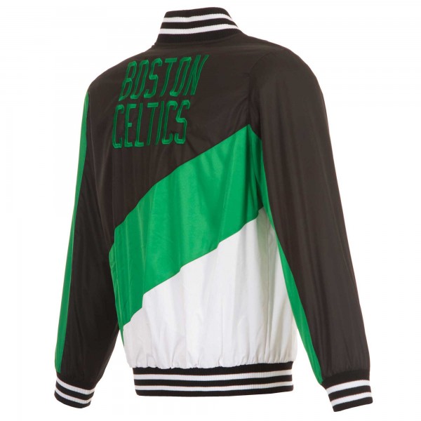 Кофта на молнии Boston Celtics JH Design - Black/Kelly Green