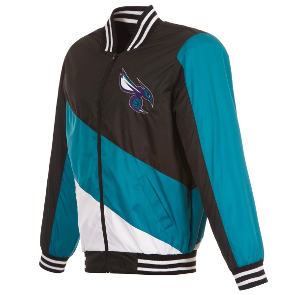 Кофта на молнии Charlotte Hornets JH Design - Black/Teal