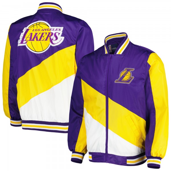 Кофта на молнии Los Angeles Lakers JH Design Ripstop Nylon - Purple/Gold