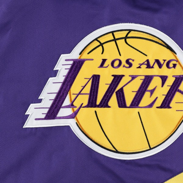 Кофта на молнии Los Angeles Lakers JH Design Ripstop Nylon - Purple/Gold