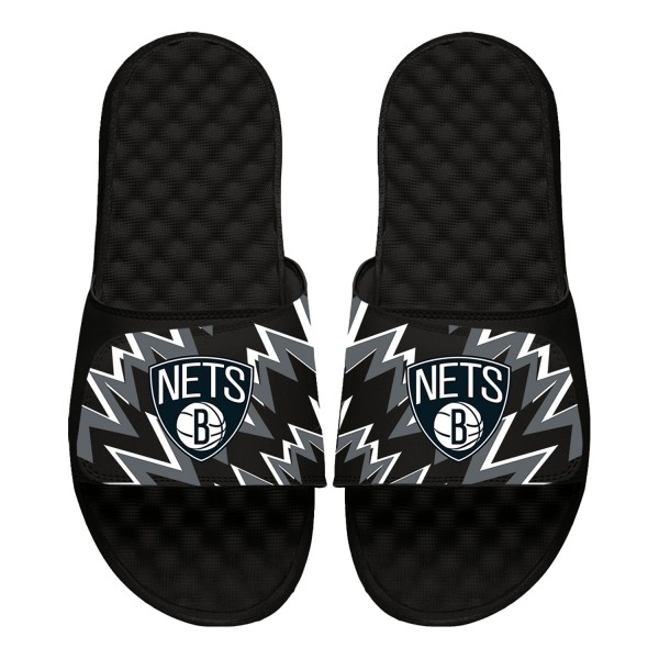 Шлепки Youth Brooklyn Nets ISlide Black High Energy