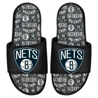 Шлепки Brooklyn Nets ISlide Team Pattern Gel