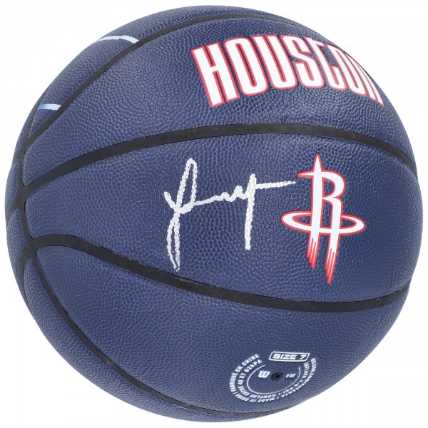 Баскетбольный мяч Jalen Green Houston Rockets Fanatics Authentic Autographed City Edition Collectors