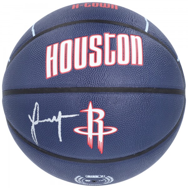 Баскетбольный мяч Jalen Green Houston Rockets Fanatics Authentic Autographed City Edition Collectors