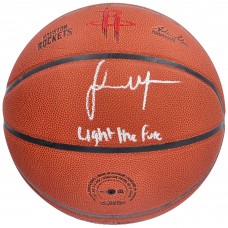 Баскетбольный мяч Jalen Green Houston Rockets Fanatics Authentic Autographed Wilson Team Logo with Light The Fuse Inscription