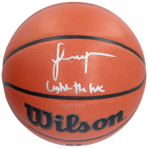 Баскетбольный мяч Jalen Green Houston Rockets Fanatics Authentic Autographed Wilson Authentic Series Indoor/Outdoor with Light The Fuse Inscription