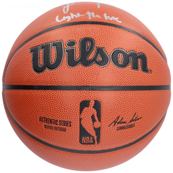 Баскетбольный мяч Jalen Green Houston Rockets Fanatics Authentic Autographed Wilson Authentic Series Indoor/Outdoor with Light The Fuse Inscription