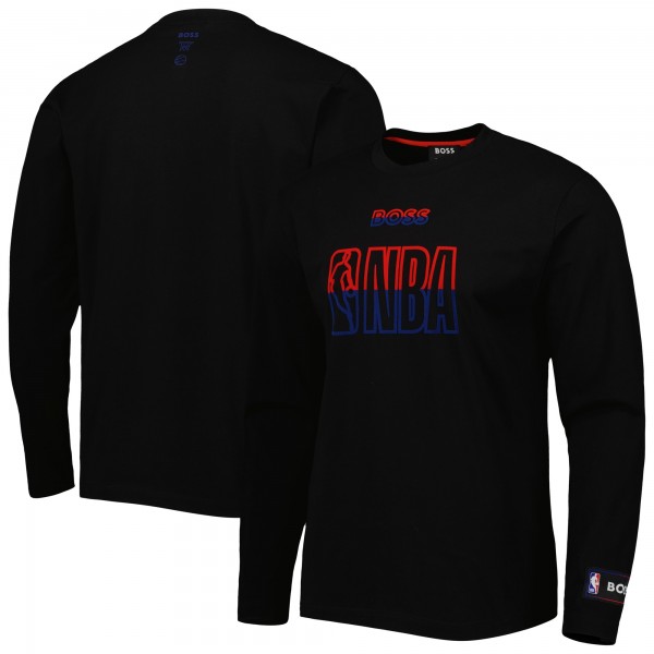 Футболка с длинным рукавом NBA x Hugo Boss 360 - Black