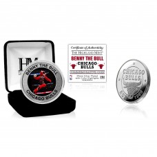 Chicago Bulls Highland Mint 39mm Benny the Bull Silver Color Coin